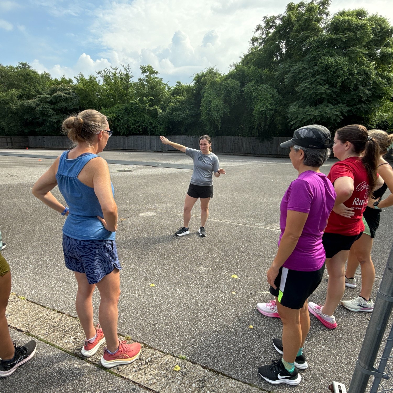 Dr. Sam conducting a run workshop