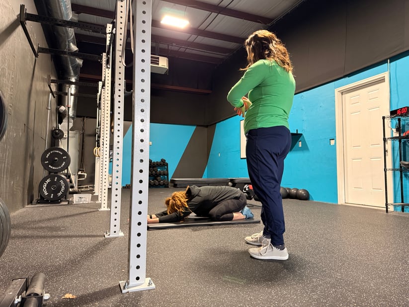 patient working with Dr. Sam after starting care through direct access