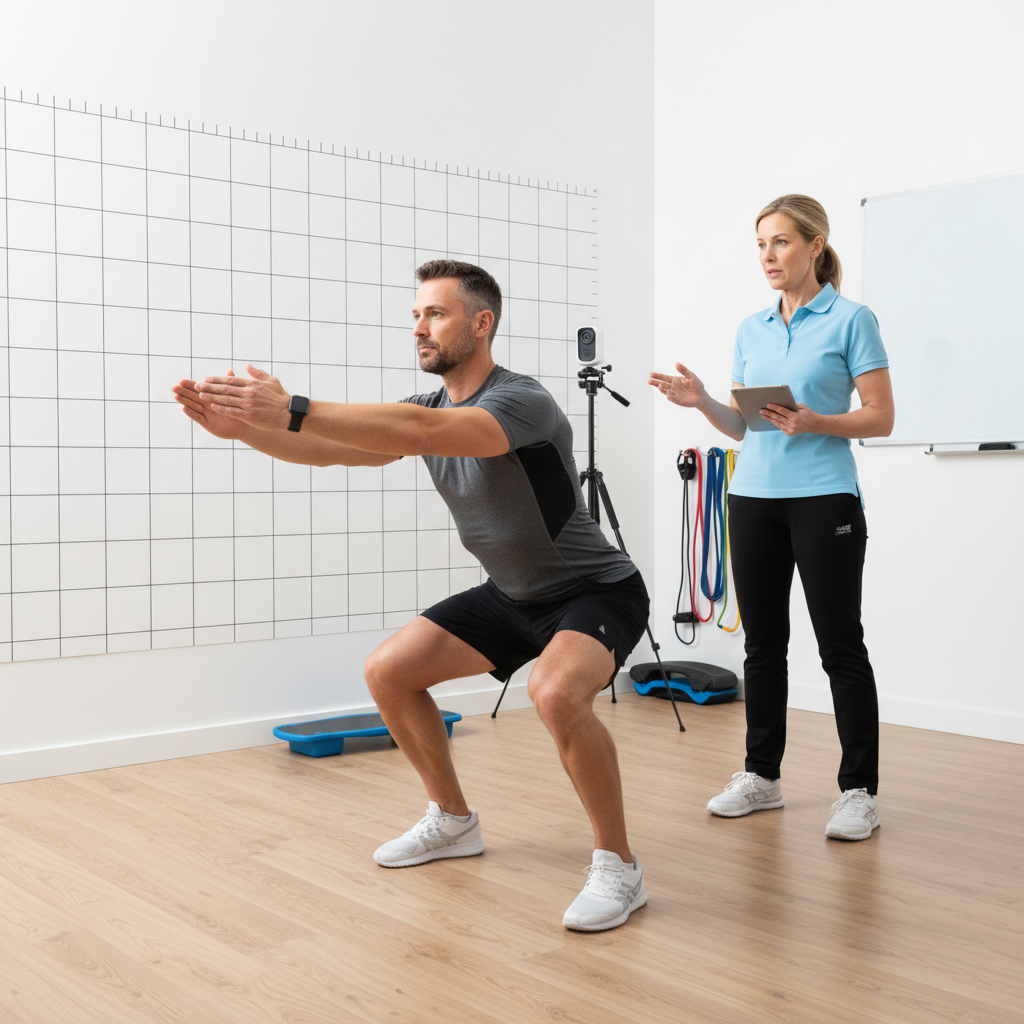 One-on-one physical therapy session in Murfreesboro home with licensed therapist providing personalized care to active adult